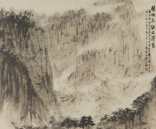 《待細(xì)把江山圖畫(huà)》100×111.5cm，1961年